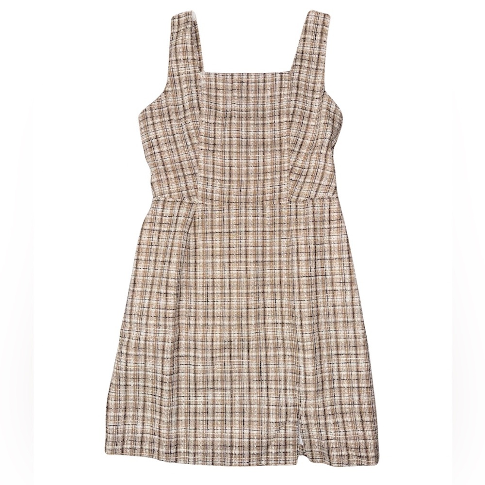 Plaid Twill Mini Dress